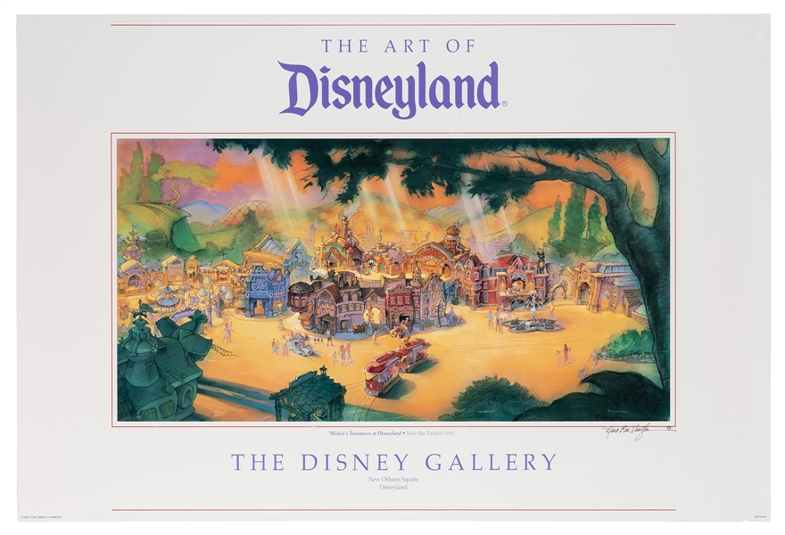 Disney Gallery signed Toontown poster.