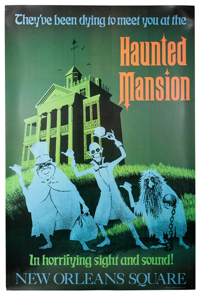 Haunted Mansion Attraction Poster Reproduction.