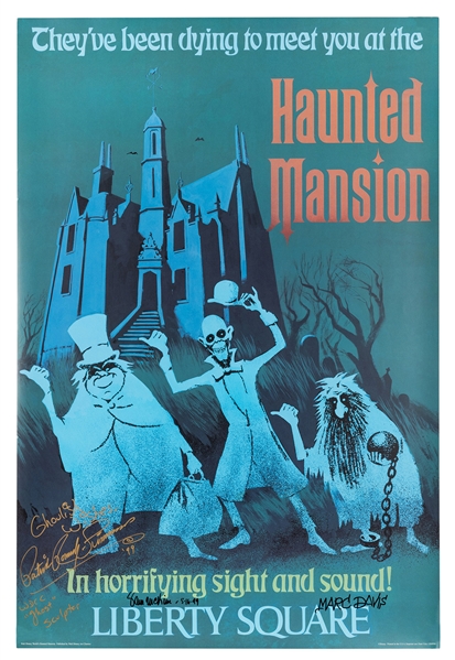 Haunted Mansion Attraction Giclee Print for WDAC Event.