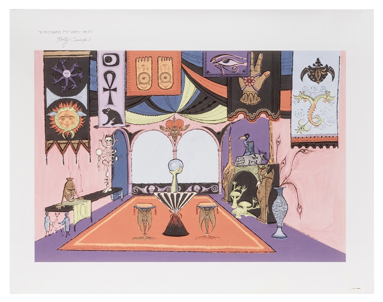 Rolly Crump Museum of The Weird Disney signed print on demand lithograph.