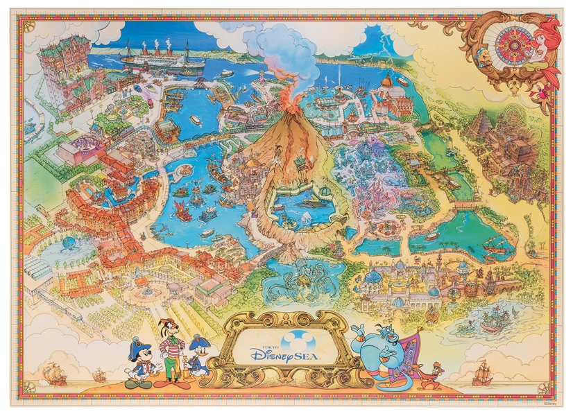 Walt Disney Imagineering Exclusive Tokyo DisneySea 5th Anniversary Map.