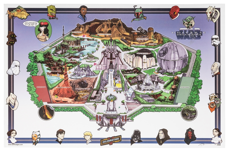 Star Wars Theme Park Fantasy Map (NOT Disney).