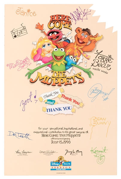“Here Come The Muppets” mini show poster.