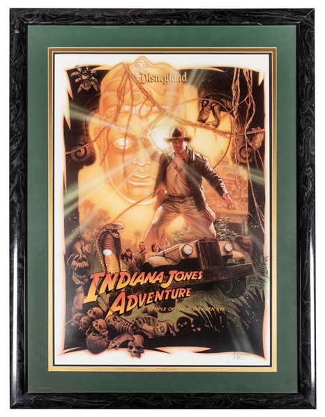 COLLECTOR'S POSTER 4 SIZES TO CHOOSE FROM INDIANA JONES ADVENTURE DISNEYLAND 