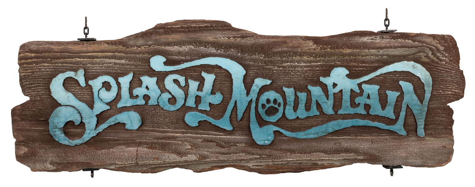 Lot Detail - Original Walt Disney World Splash Mountain Exit Sign.