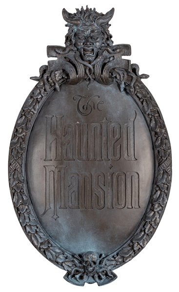 Haunted Mansion full size gate plaque.