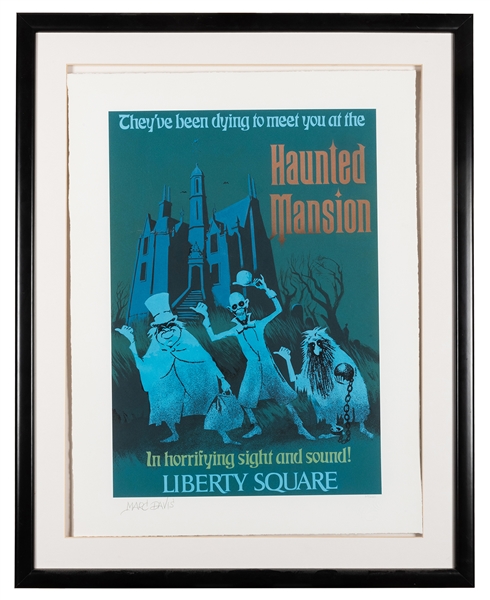 Haunted Mansion poster signed giclee.