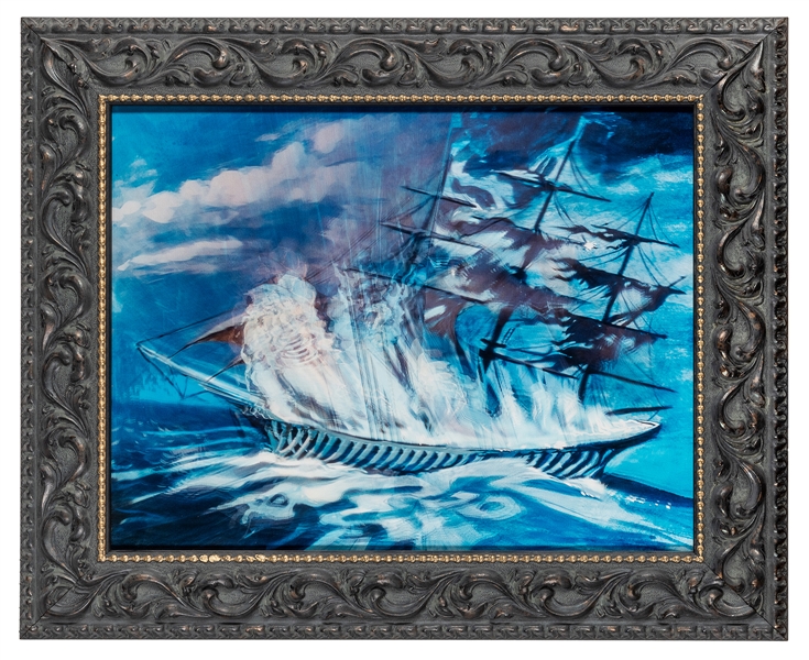 Haunted Mansion ghost ship lenticular.