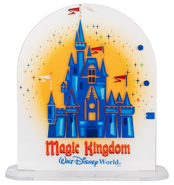 Walt Disney World Magic Kingdom retail acrylic point-of-purchase sign.