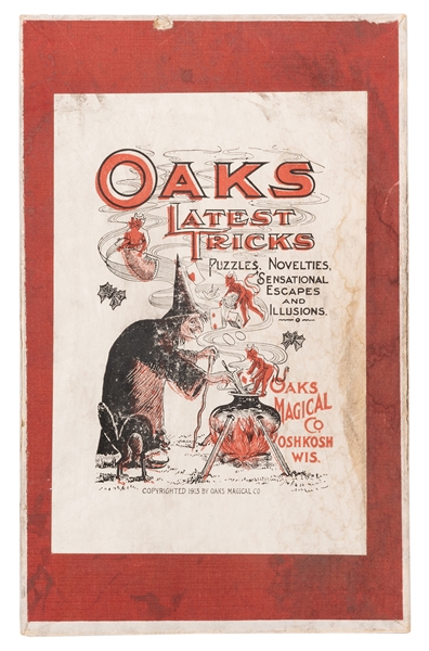 [Magic Set] Oaks Latest Tricks Puzzles, Novelties Sensational Escapes and Illusions. 