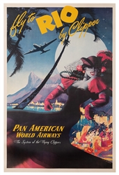 Arenburg, Mark von. Fly to Rio by Clipper. Pan American. Circa 1939. 
