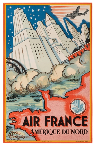 Arnoux, Guy (1890-1951). Air France. Amérique du Nord. 