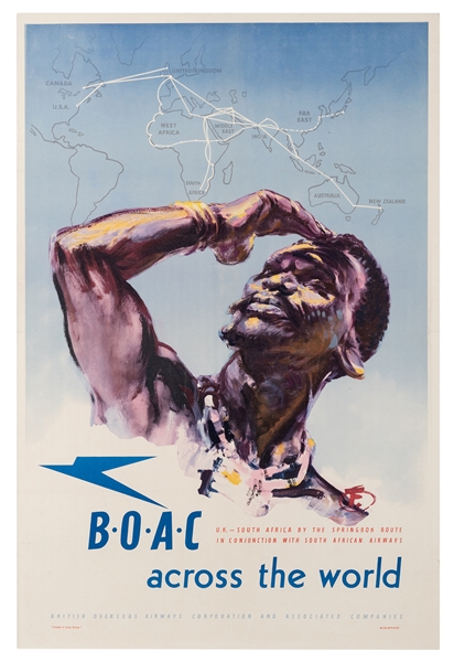 BOAC. UK—South Africa by Springbok Route.