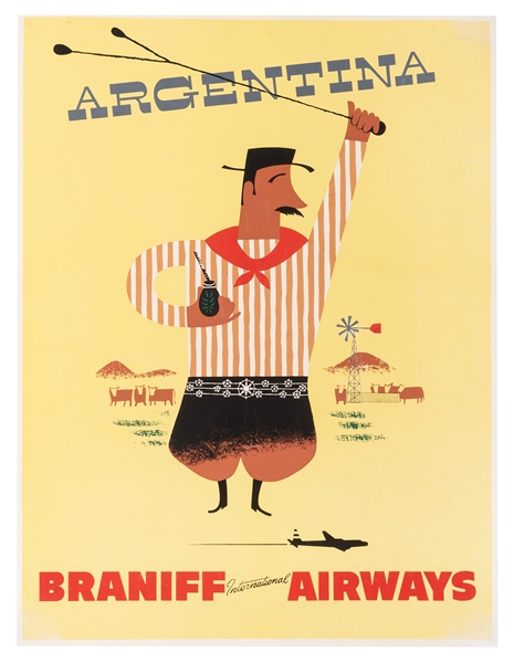 Braniff International Airways. Argentina. 