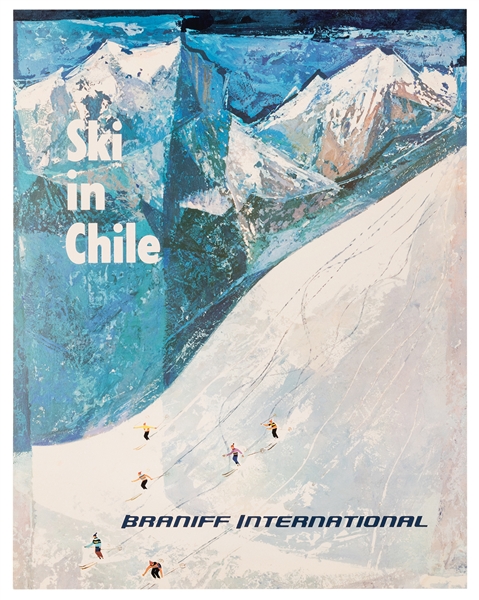 Braniff International Airways. Ski in Chile. 