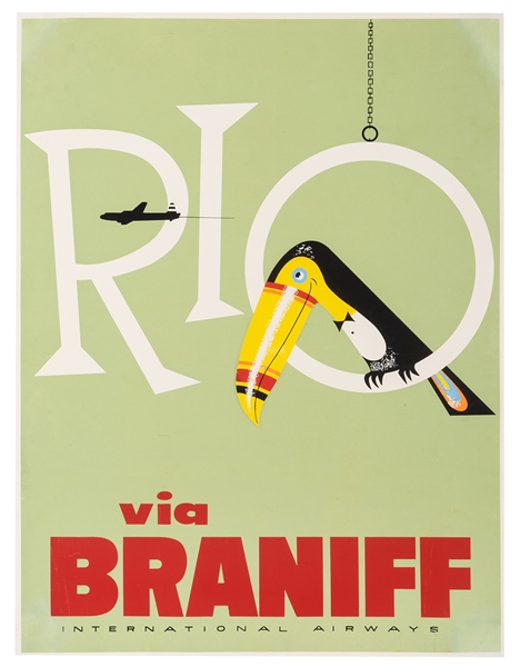 Braniff International Airways. Rio.