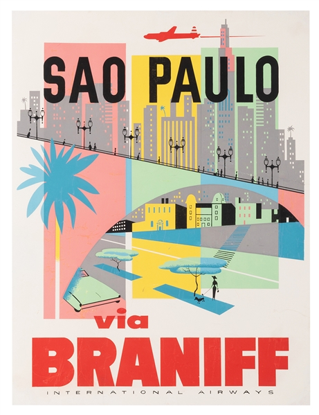Braniff International Airways. Sao Paulo. 