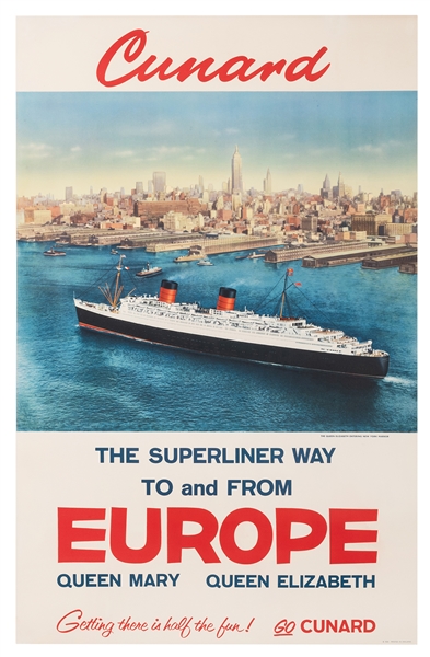 Cunard. The Superliner Way to and from Europe.
