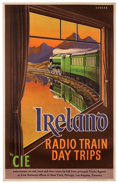 Curran. Ireland. Radio Train Day Trips. Dublin: Dollard, ca. 1950s.