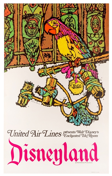 [Disney] Jebary, James. Disneyland. United Air Lines Presents Walt Disney’s Enchanted Tiki Room. 