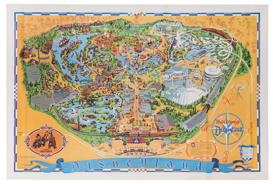 Disneyland 1972 Souvenir Map.