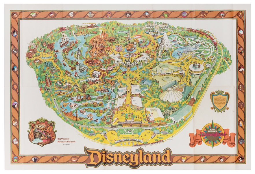 Disneyland 1978 Souvenir Map.