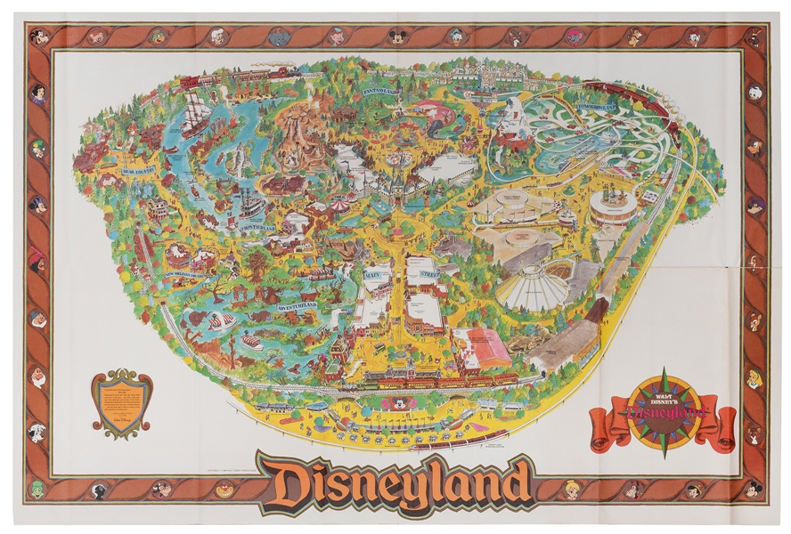 Disneyland 1984 Souvenir Map.