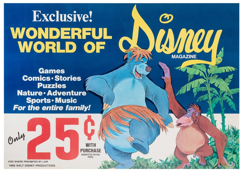 [Disney] Wonderful World of Disney Magazine Advertisement (Promotional Tie-In with Gulf Oil). 