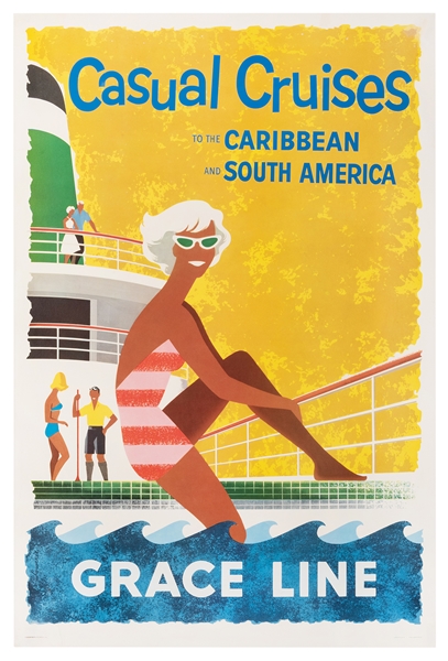 Grace Line. Casual Cruises to the Caribbean and South America.