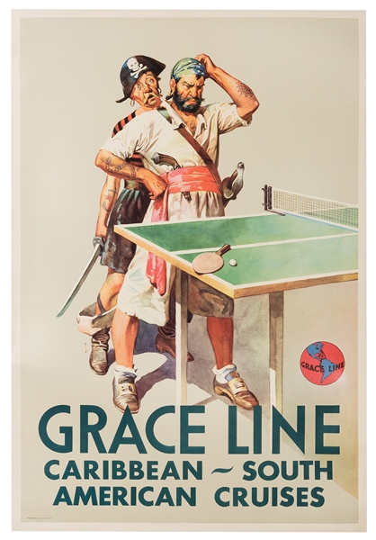 Grace Line. Caribbean South American Cruises. Circa 1940s.
