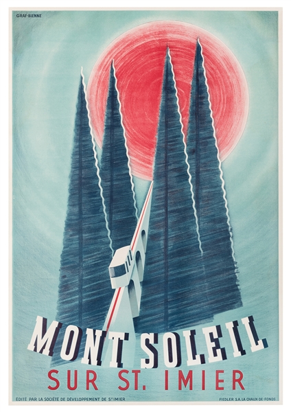 [Graf-Bienne] Mont Soleil. Sur St. Imier.