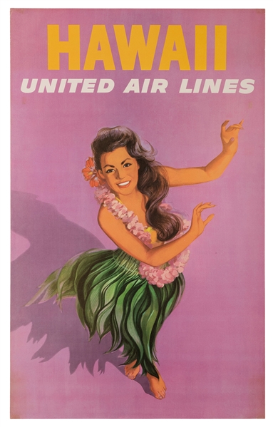 Hawaii. United Air Lines. Circa 1960s. 