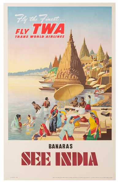 [India] Banaras. See India. Fly TWA. 