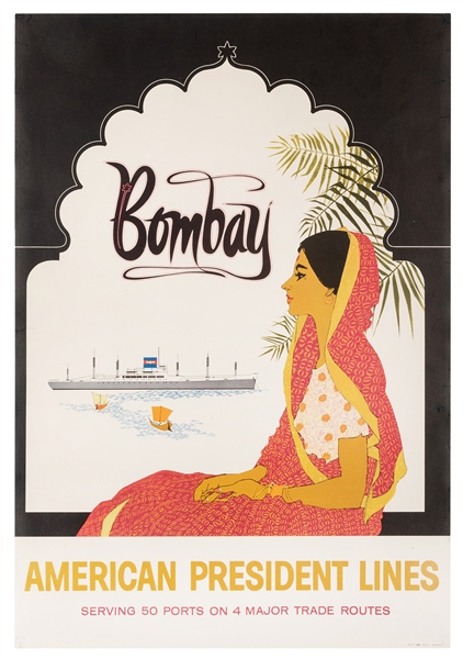 [India] Bombay. American President Lines. Circa 1950s.