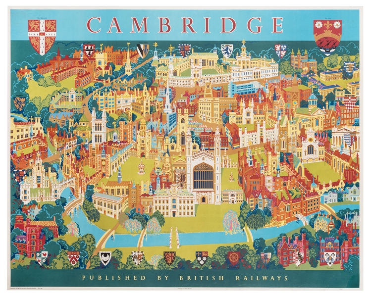 [Map] Lee, Kerry. Cambridge. British Railways.