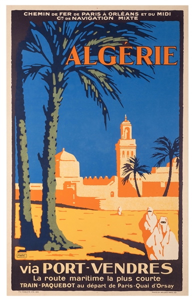 Marc. Algérie via Port-Vendres.