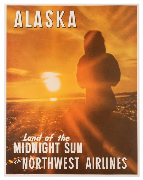Northwest Airlines. Alaska. Land of the Midnight Sun. 