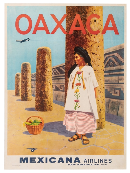 Oaxaca. Mexicana Airlines. A Pan American Affiliate.