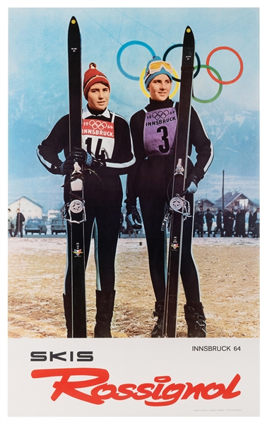 Skis Rossignol. Innsbruck Olympics 1964.
