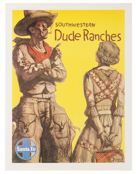 [Villa, Hernando B.] Southwestern Dude Ranches. Santa Fe Railroad.