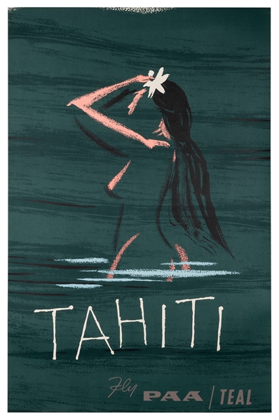 Tahiti. Fly PAA/Teal.