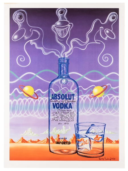 Scharf, Kenny (American, 1958–Present). Absolut Vodka.