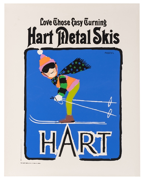 Mandel, Saul (American 1926–2011). Hart Metal Skis.