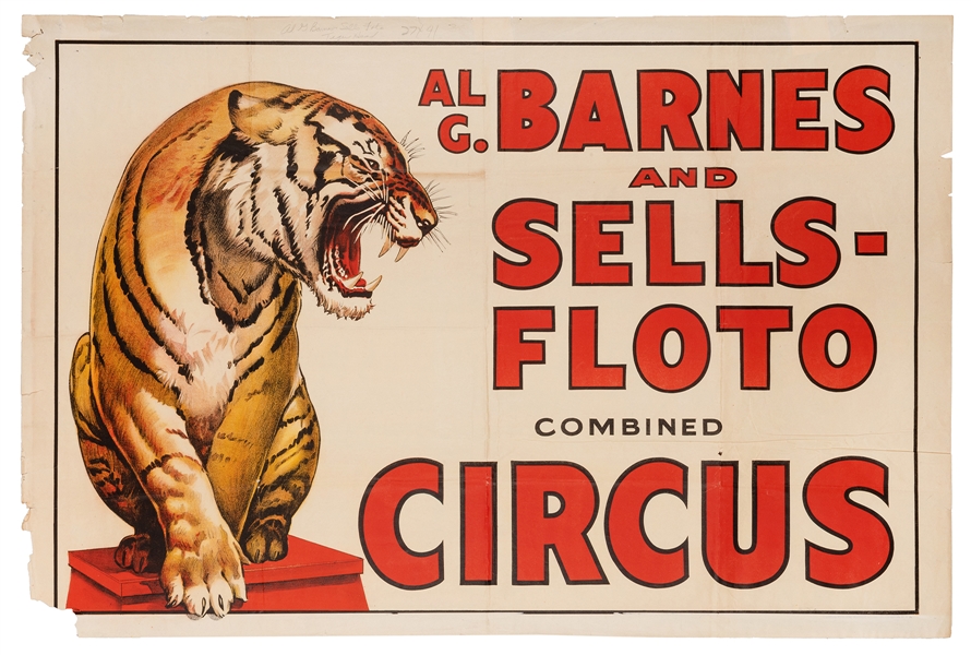 Al G. Barnes and Sells-Floto Combined Circus.