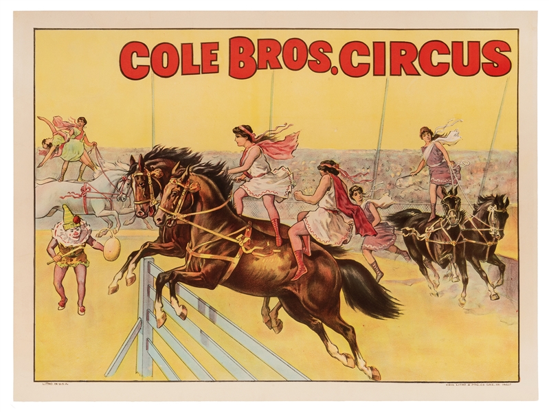 Cole Bros. Circus. [Equestrians].