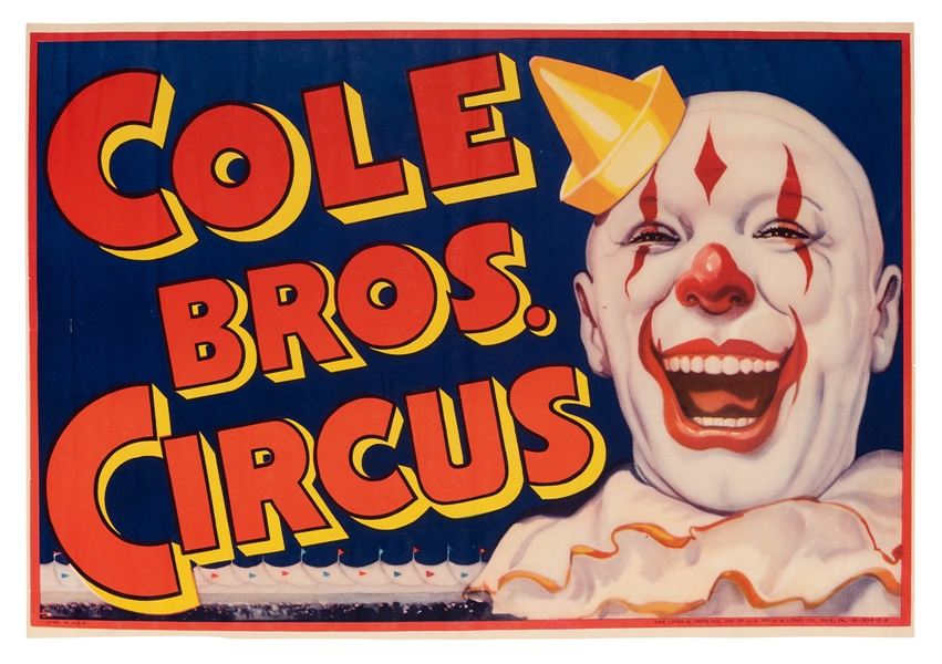 Cole Bros. Circus. Clown.