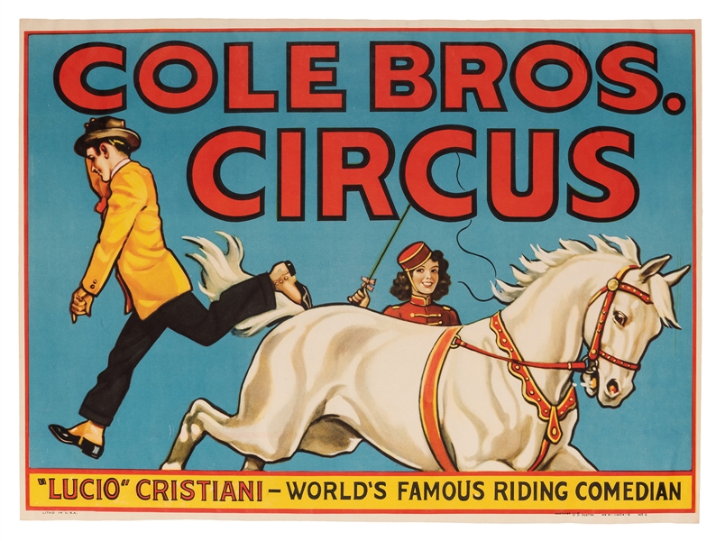Cole Bros. Circus. “Lucio” Cristiani.