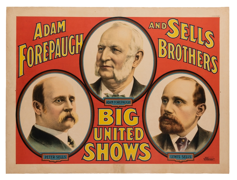 Adam Forepaugh and Sells Brothers Big United Shows.