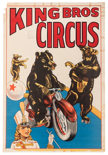 King Bros. Circus. Performing Bears.