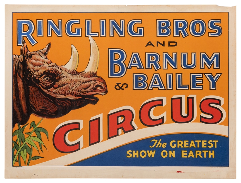 Ringling Brothers and Barnum & Bailey. [Rhinoceros].